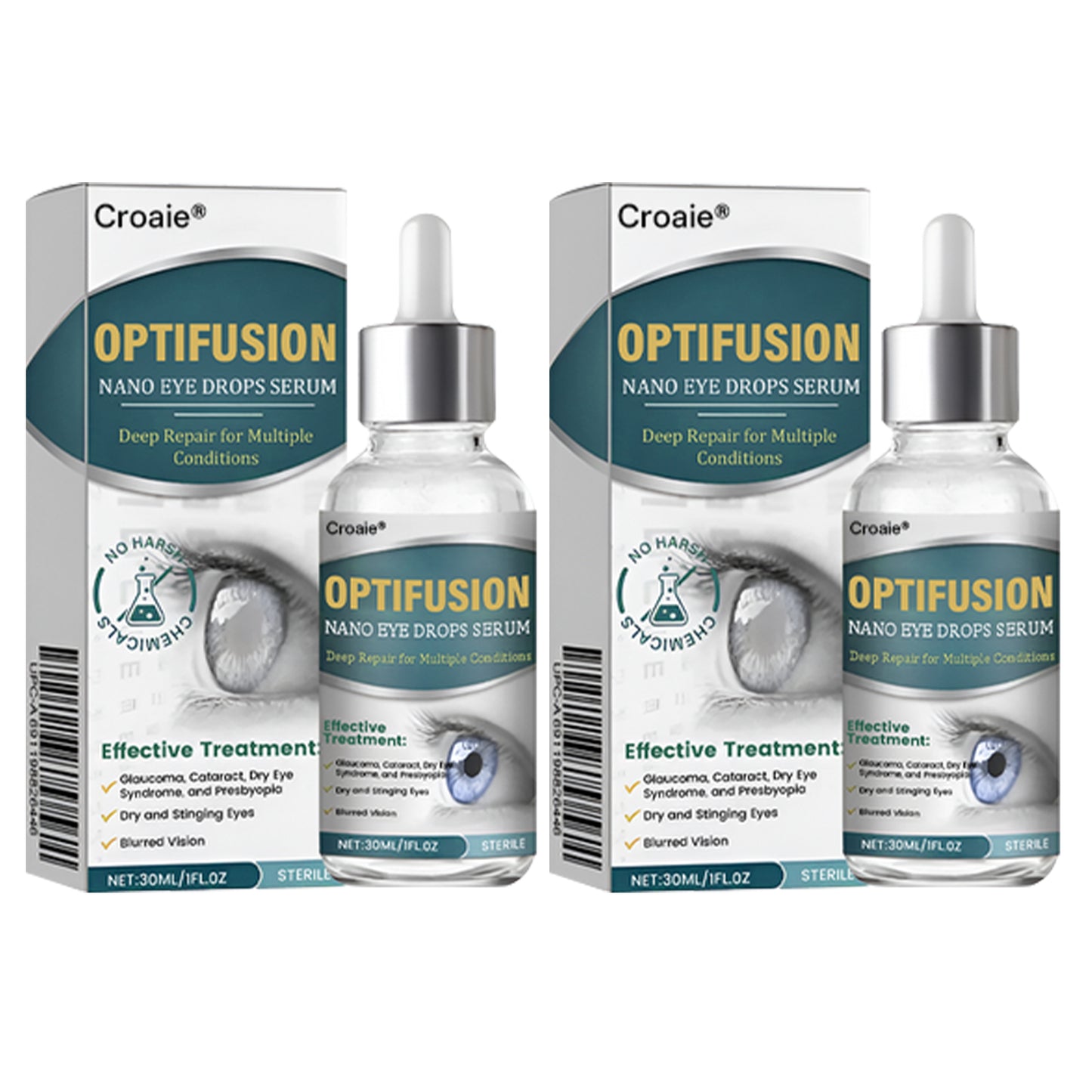 👩⚕️Croaie® Nano Eye Drops Serum ✅MHRA Approved(Suitable for presbyopia, dry eye syndrome, glaucoma, and cataracts)❗️