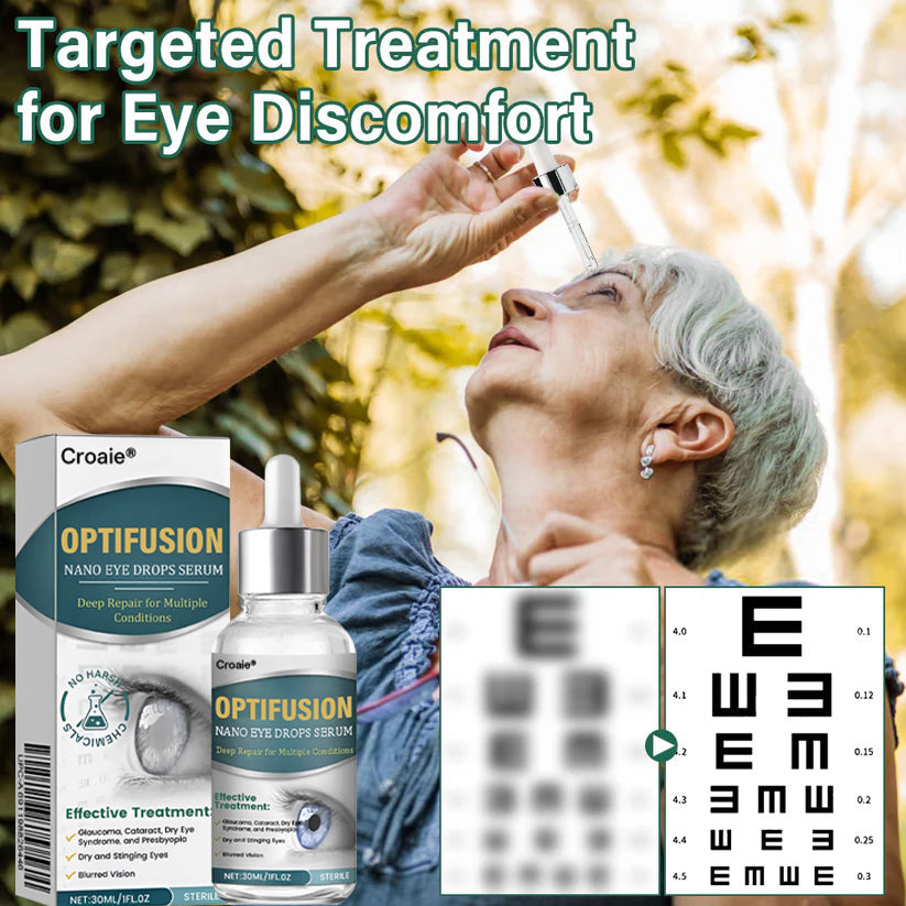 👩⚕️Croaie® Nano Eye Drops Serum ✅MHRA Approved(Suitable for presbyopia, dry eye syndrome, glaucoma, and cataracts)❗️