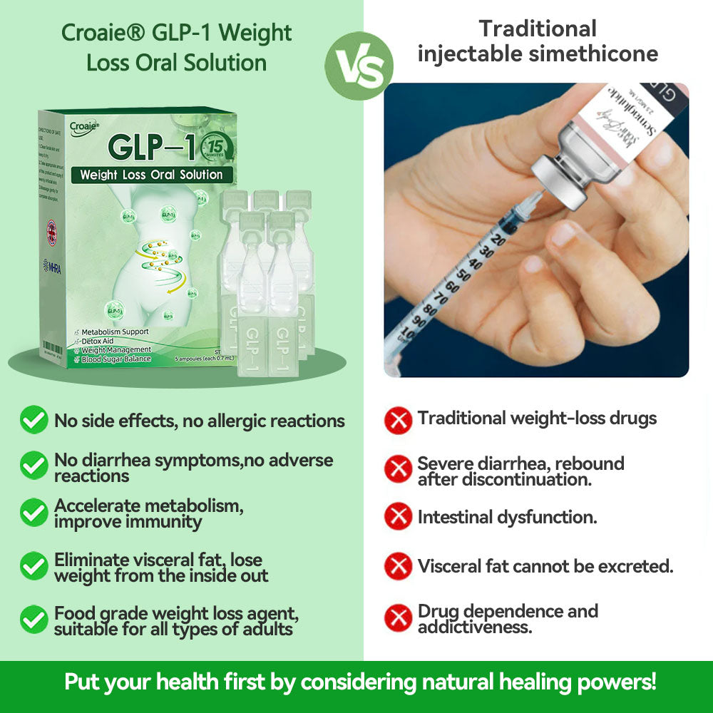 NHS 🇬🇧 Official flagship store Croaie® GLP-1 weight loss oral solution, solving problems such as obesity, cardiovascular disease, and diabetes