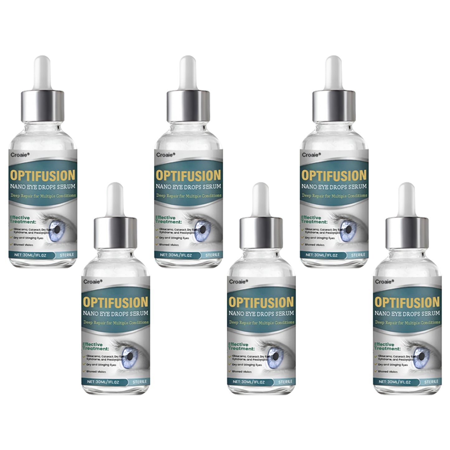 👩⚕️Croaie® Nano Eye Drops Serum ✅MHRA Approved(Suitable for presbyopia, dry eye syndrome, glaucoma, and cataracts)❗️