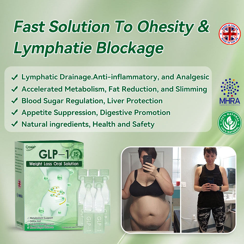 NHS 🇬🇧 Official flagship store Croaie® GLP-1 weight loss oral solution, solving problems such as obesity, cardiovascular disease, and diabetes