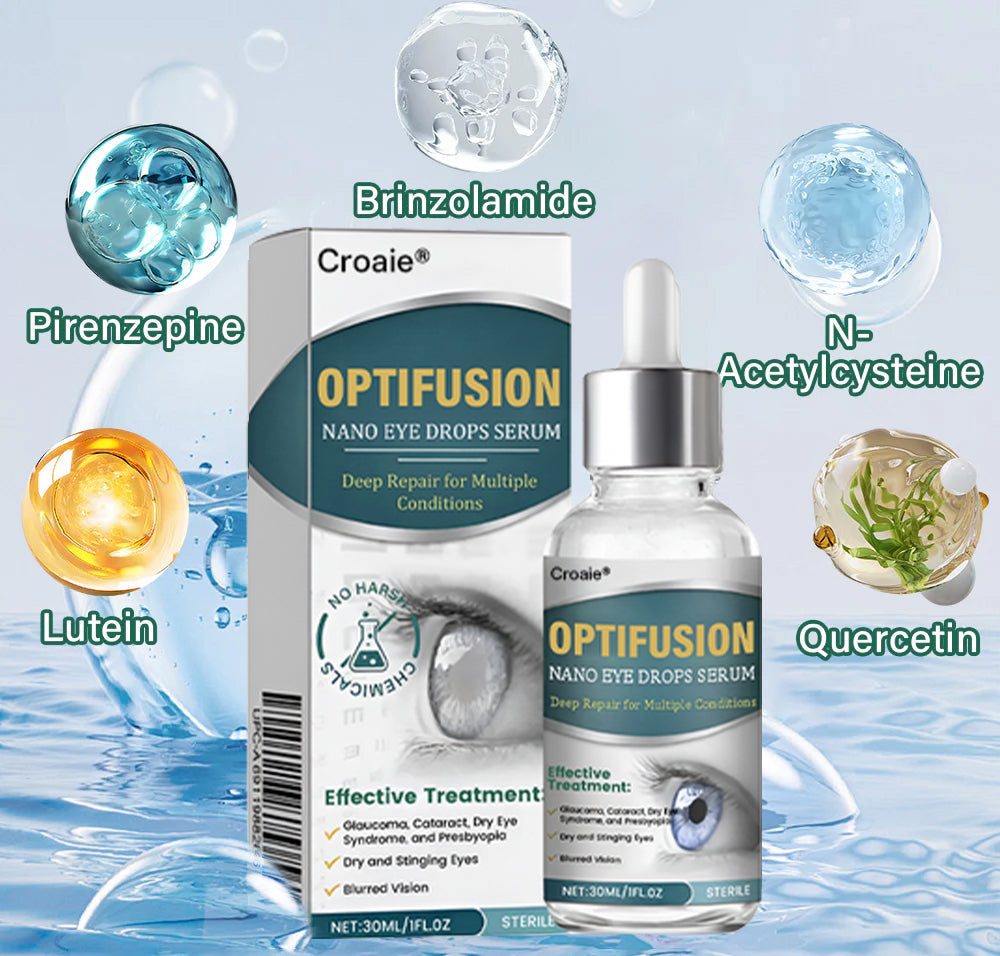 👩⚕️Croaie® Nano Eye Drops Serum ✅MHRA Approved(Suitable for presbyopia, dry eye syndrome, glaucoma, and cataracts)❗️
