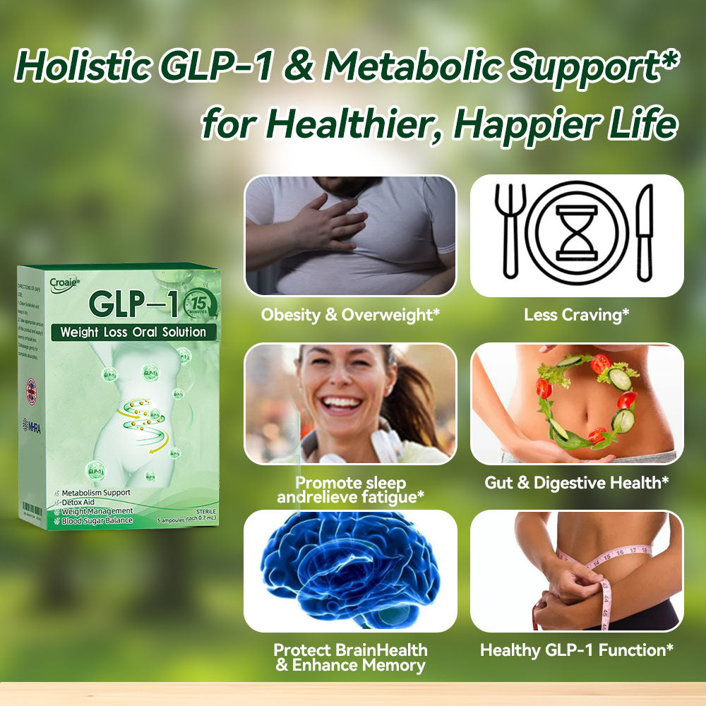 NHS 🇬🇧 Official flagship store Croaie® GLP-1 weight loss oral solution, solving problems such as obesity, cardiovascular disease, and diabetes