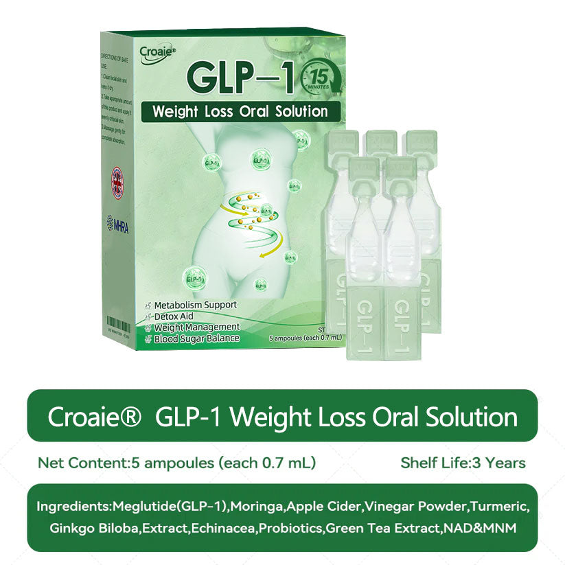 NHS 🇬🇧 Official flagship store Croaie® GLP-1 weight loss oral solution, solving problems such as obesity, cardiovascular disease, and diabetes