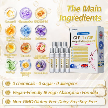 MHRA 🇬🇧 | Official UK 🇬🇧 Store — Croaie® Telportide Oral Solution, GIP and GLP-1 Dual-Action Weight Loss Solution, One Bottle Daily, Results in 7 Days