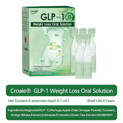 NHS 🇬🇧 Official flagship store Croaie® GLP-1 weight loss oral solution, solving problems such as obesity, cardiovascular disease, and diabetes
